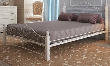 Полутороспальная кровать Фортуна 1, 1200, белый/белый в Копейске