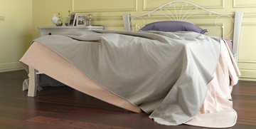 Двуспальная кровать Фортуна 4 Лайт, 1600, белый/белый в Миассе