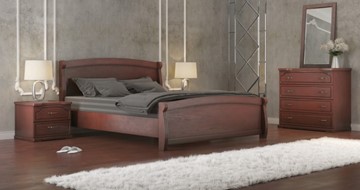 Кровать двуспальная СВ-Стиль Магнат 160*190 с основанием в Миассе