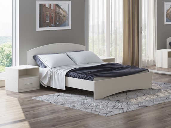 Кровать в спальню Этюд 180х200, Белый в Миассе - изображение
