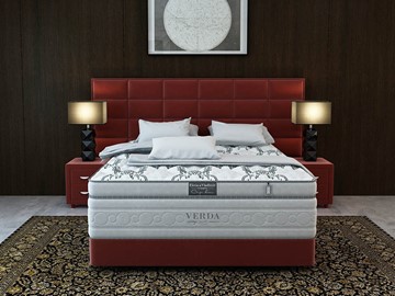 Двуспальная кровать Орматек Chocolate/Podium M 160х200, Микровелюр (Manhattan Гранатовый) в Челябинске