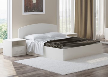 Кровать с механизмом 2-спальная Этюд 140x200, Белый в Миассе