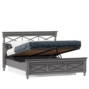Двуспальная кровать 1600 с подъемным механизмом Амели (Оникс Серый) ЛД 642.790 в Челябинске - предосмотр 1