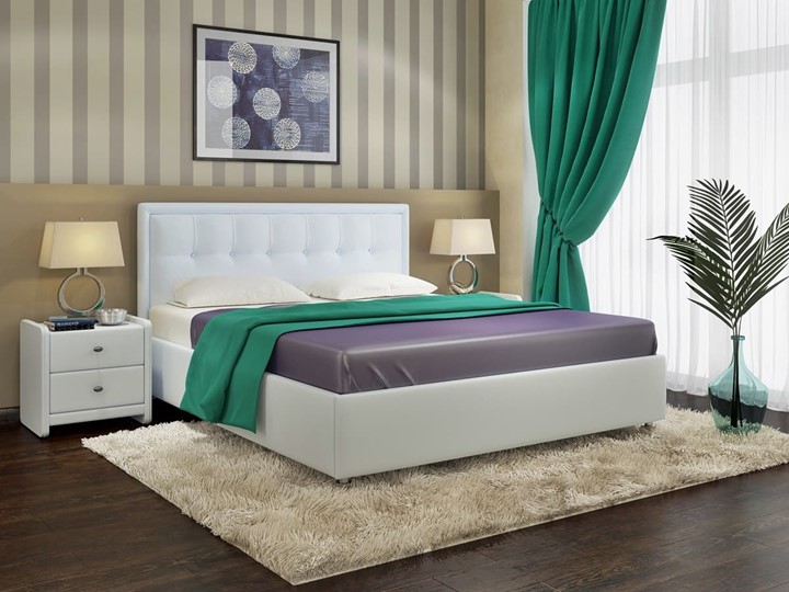 Двуспальная кровать Amelia размер 160*200 с основанием в Челябинске - изображение 2
