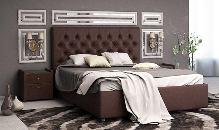 Спальная кровать Beatrice с ортопедической решеткой 160х190 в Миассе - изображение 4