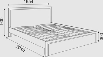 Кровать в спальню Беатрис М07 (Орех Гепланкт) в Магнитогорске - предосмотр 1