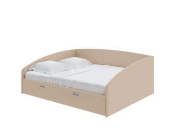 Кровать спальная Bono 160х200, Рогожка (Savana Camel) в Златоусте