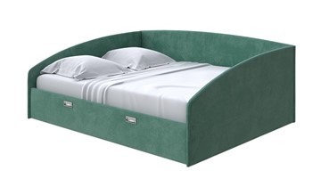 Кровать спальная Bono 180х200, Велюр (Casa Изумрудный) в Магнитогорске