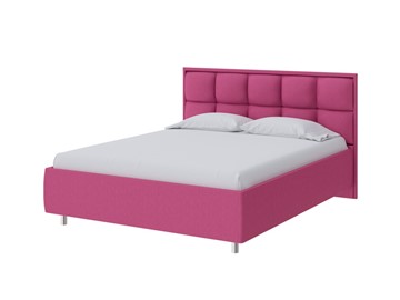 Двуспальная кровать Chessy 160х200, Рогожка (Savana Berry (фиолетовый)) в Магнитогорске