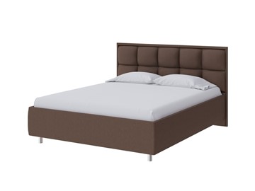 Спальная кровать Chessy 160х200, Рогожка (Savana Chocolate (шоколад)) в Миассе