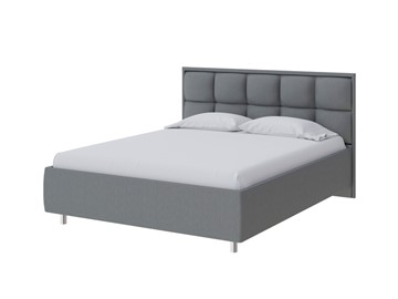 Кровать в спальню Chessy 160х200, Рогожка (Savana Grey (серый)) в Златоусте