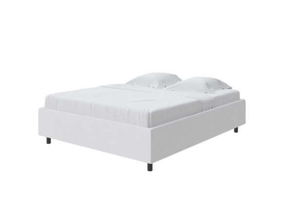 Кровать Como (Veda) Base 1 140x200, Экокожа (Белый) в Миассе - изображение