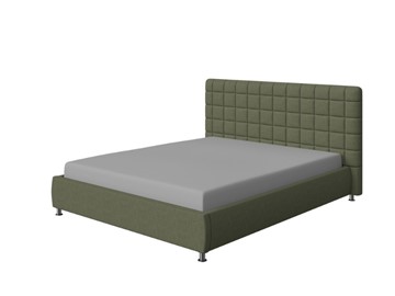 Кровать двуспальная Corso-3 160х200, Искусственная шерсть (Лама Авокадо) в Миассе