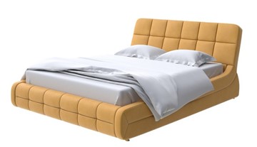 Кровать спальная Corso-6 140x200, Микрофибра (Diva Шафран) в Миассе