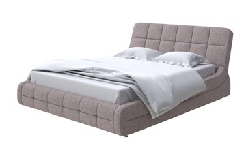 Кровать спальная Corso-6 140x200, Рогожка (Levis 25 Светло-коричневый) в Миассе