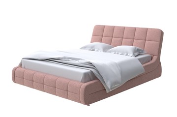 Кровать в спальню Corso-6 140x200, Шенилл (Piano 10 Винтажный розовый) в Челябинске