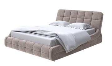 Спальная кровать Corso-6 140x200, Велюр (Лофти Кофейный) в Копейске