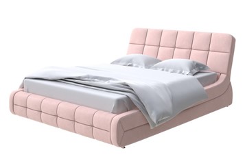Кровать в спальню Corso-6 140x200, Велюр (Ultra Розовый мусс) в Миассе