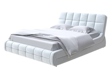 Кровать спальная Corso-6 160х200, Флок (Бентлей Светло-серый) в Копейске
