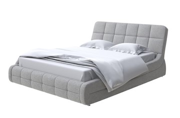 Двуспальная кровать Corso-6 160х200, Шенилл (Piano 19 Арктический серый) в Миассе
