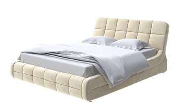 Кровать спальная Corso-6 160х200, Велюр (Лофти Айвори) в Миассе