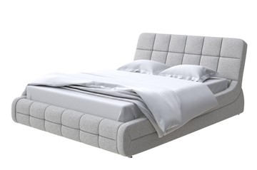 Кровать 2-спальная Corso-6 180х200, Искусственная шерсть (Лама Светло-серый) в Челябинске
