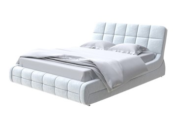 Кровать в спальню Corso-6 200х200, Флок (Бентлей Светло-серый) в Копейске
