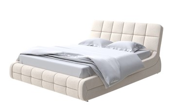 Кровать 2-спальная Corso-6 200х200, Искусственная шерсть (Лама Бежевый) в Челябинске - предосмотр
