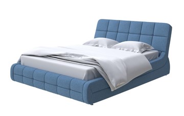 Кровать 2-х спальная Corso-6 200х200, Искусственная шерсть (Лама Индиго) в Миассе