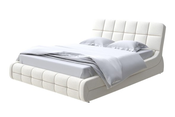 Кровать 2-спальная Corso-6 200х200, Искусственная шерсть (Лама Лён) в Магнитогорске - изображение