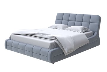 Двуспальная кровать Corso-6 200х200, Микрофибра (Diva Светло-серый) в Челябинске - предосмотр