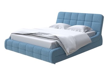 Спальная кровать Corso-6 200х200, Шенилл (Piano 14 Королевский синий) в Копейске