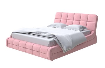 Кровать спальная Corso-6 200х200, Велюр (Casa Жемчужно-розовый) в Челябинске