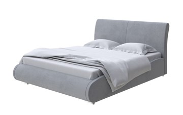 Кровать в спальню Corso-8 160x200, Велюр (Ultra Осенний туман) в Миассе