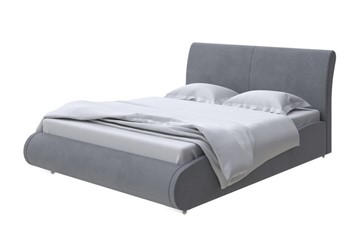 Двуспальная кровать Corso-8 Lite 160х200, Велюр (Ultra Мокрый асфальт) в Магнитогорске