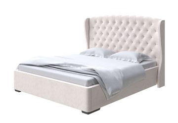 Двуспальная кровать Dario Grace Lite 160x200, Микровелюр (Manhattan Цветочный белый) в Челябинске