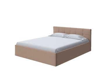 Двуспальная кровать Domo Plus 160х200, Рогожка (Savana Camel (бежевый)) в Миассе