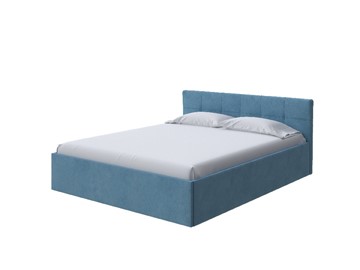 Кровать двуспальная Domo Plus 180х200, Велюр (Monopoly Прованский синий (792)) в Миассе