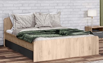 Двуспальная кровать Эконика 1600х2000 с низкой ножной спинкой в Копейске