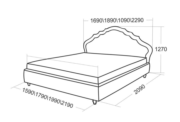 Спальная кровать Эмануэль 1890 в Челябинске - изображение 4