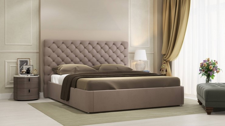 Спальная кровать Эстель размер 160*200 с основанием в Челябинске - изображение 5