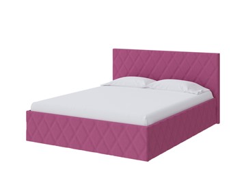 Кровать в спальню Fresco 140х200, Рогожка (Savana Berry (фиолетовый)) в Копейске
