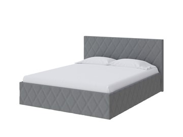 Спальная кровать Fresco 140х200, Рогожка (Savana Grey (серый)) в Миассе