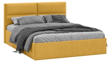 Кровать спальная Глосс Тип 1 (Микровелюр Wellmart Yellow) в Копейске
