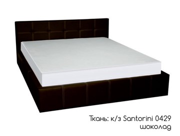 Двуспальная кровать Грета 160х200 (шоколад) без основания в Миассе