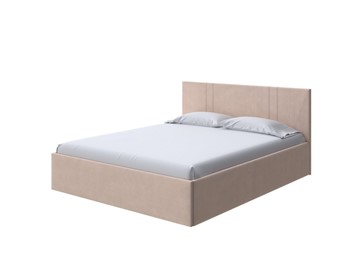 Спальная кровать Helix Plus 160х200, Рогожка (Тетра Имбирь) в Миассе - предосмотр