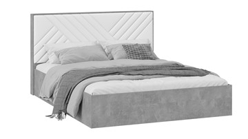Кровать Хилтон Тип 1 (Ателье светлый/Белый) в Магнитогорске