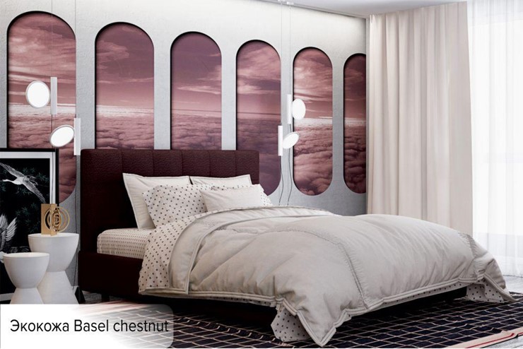 Двуспальная кровать Капри 180х200 (с основанием) в Миассе - изображение 5