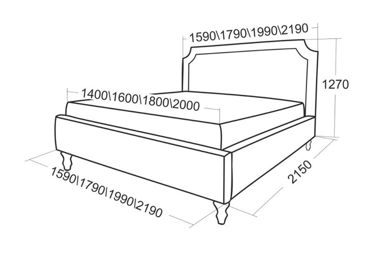 Кровать Леонардо 2190 в Челябинске - изображение 5
