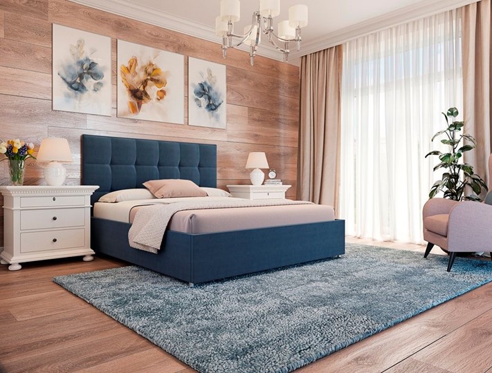 Кровать 2-спальная Люкс размер 160*200 с основанием в Челябинске - изображение 3